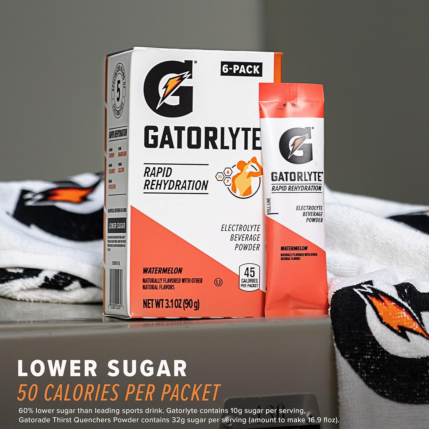 Gatorlyte Variety Pack: Rapid Rehydration Electrolyte Beverage with Lower Sugar - 18 Pack, 5 Electrolytes, No Artificial Ingredients
