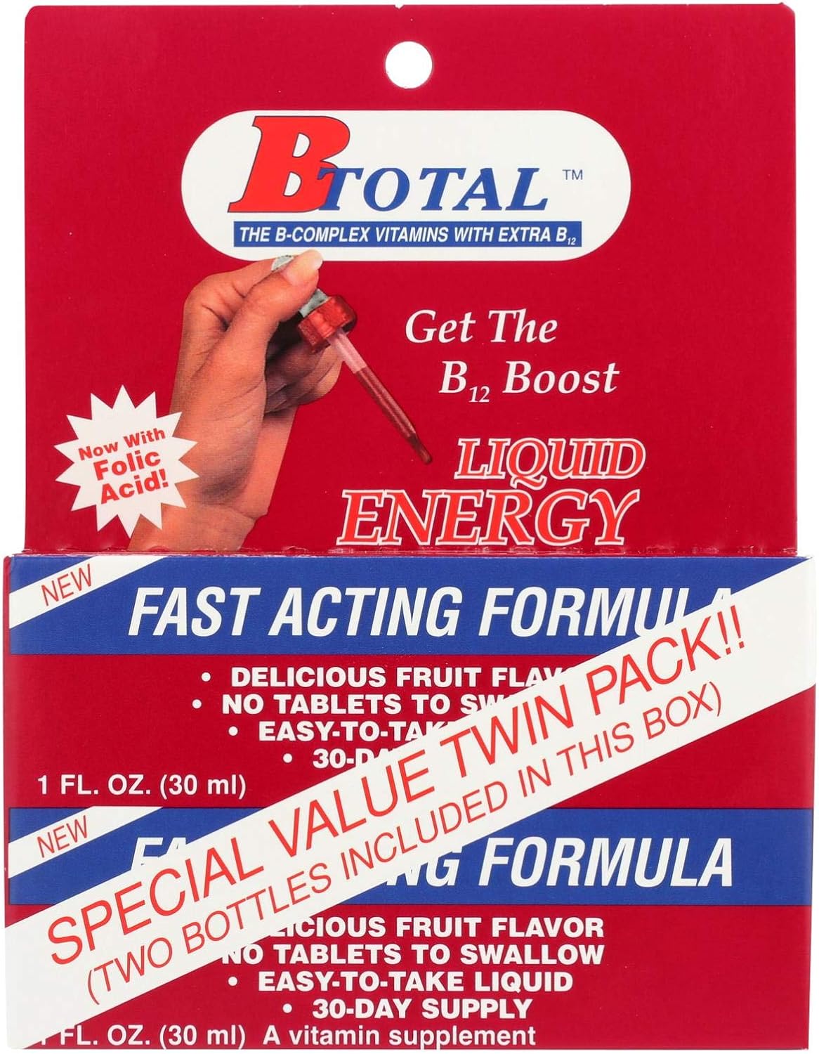 GEEGVV B-Total Sublingual Twin Pack - 2 fl oz - High Quality Vitamin B Supplements