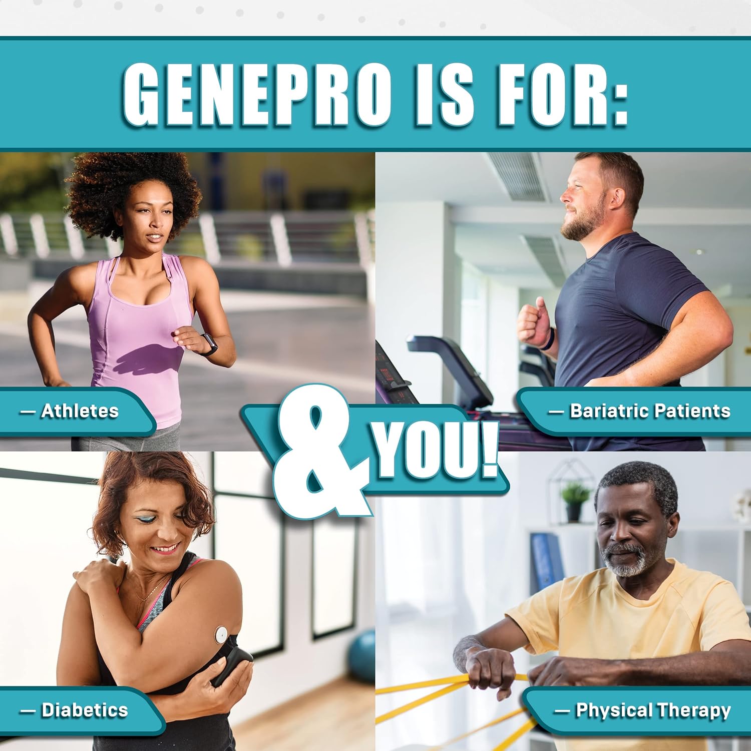 GENEPRO GEN. 3 Unflavored Protein Powder - New Formula - Whey Isolate Supplement Shake - Lactose-Free, Gluten-Free, Non-GMO - 45 Servings