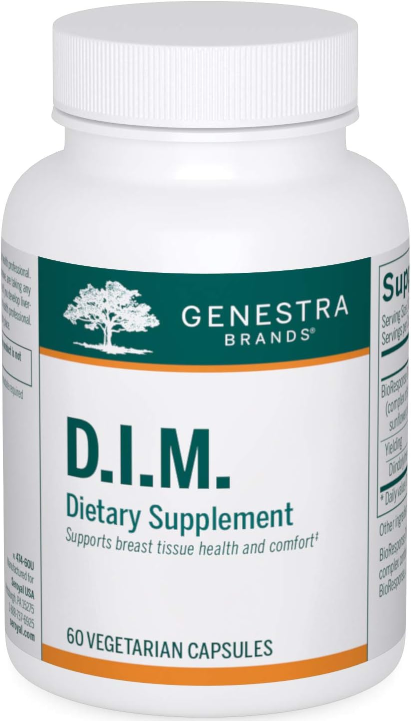 Genestra Brands D.I.M. Supplement | 60 Capsules of Diindolylmethane (D.I.M.) Formula