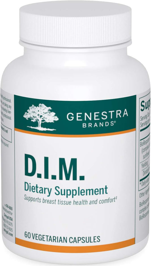 Genestra Brands D.I.M. Supplement | 60 Capsules of Diindolylmethane (D.I.M.) Formula