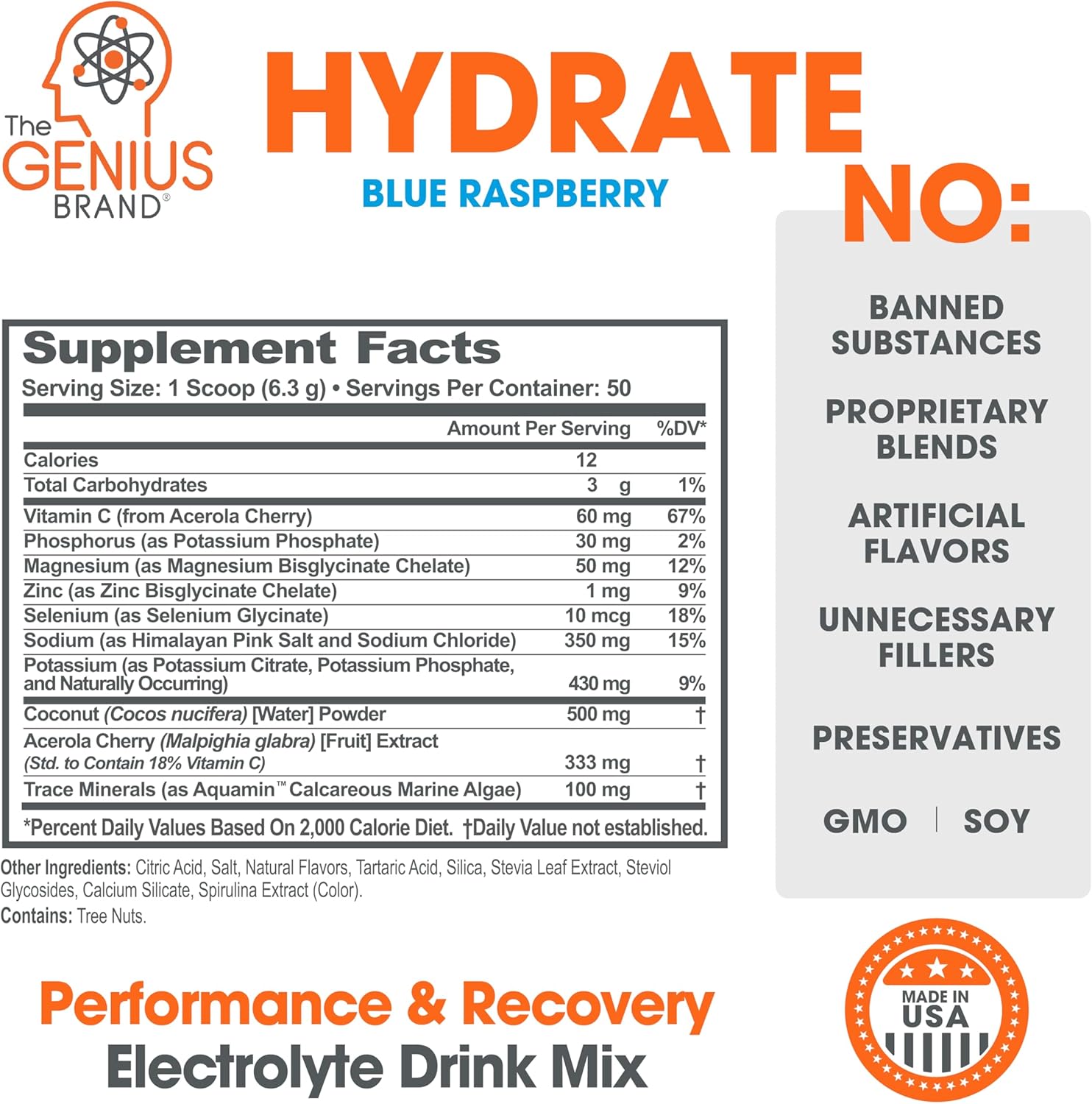 Genius Brand Hydration & Performance Bundle: Electrolyte Booster & Nootropic Pre-Workout Powder