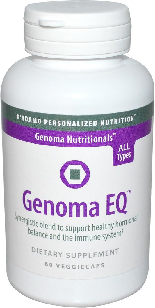 Genoma EQ by D'Adamo Personalized Nutrition - 60 Vegetarian Capsules
