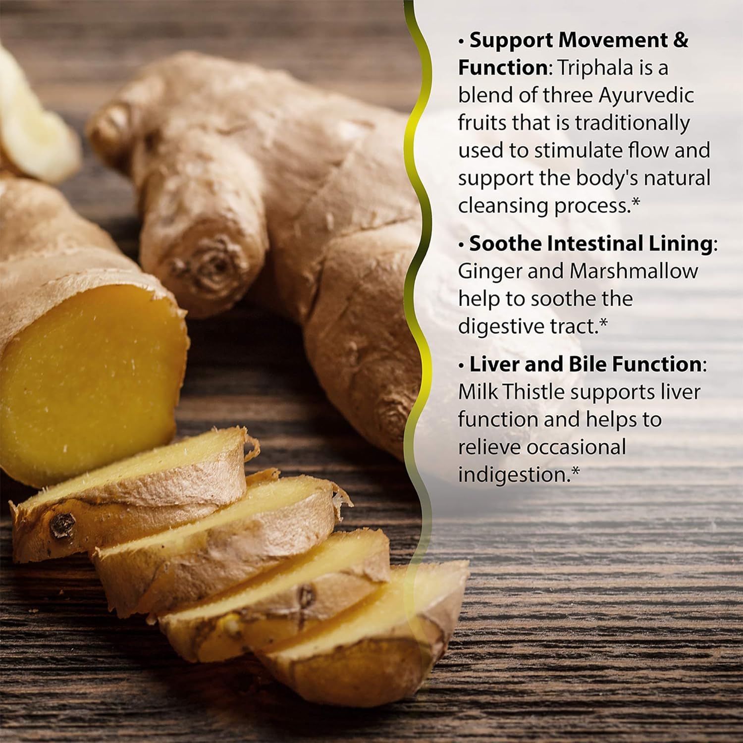 Gentle Cleanse Liquid Softgels with Triphala - Non-Laxative Formula - 60 Count