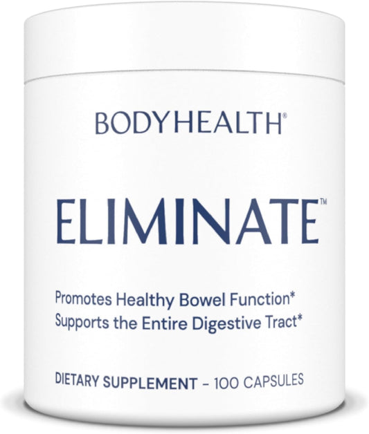 Gentle Colon Cleanse Pills for Constipation Relief and Gut Health - BodyHealth Intestinal Detox and Bowel Flush Supplement (100 Capsules)