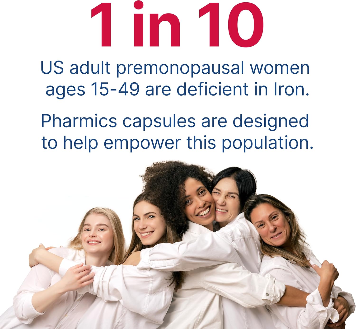 Gentle Iron Supplement Capsules 18mg - 100-Day Supply for Women & Men - Non-Constipating Anemia Support