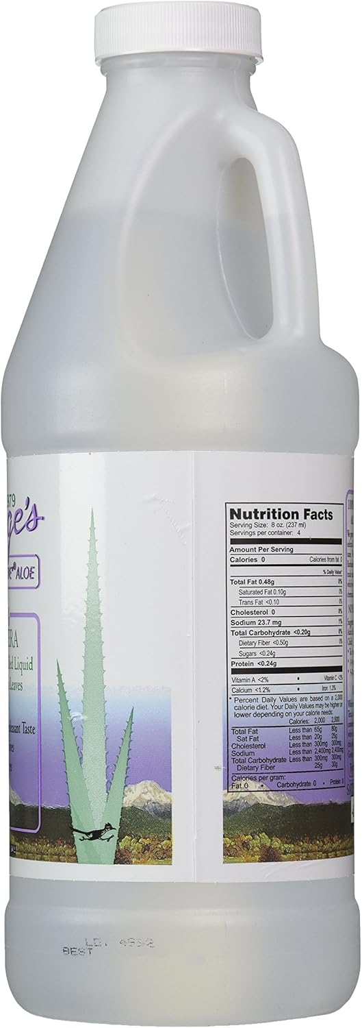 Georges Aloe Vera Drink 32 Fl Oz - Natural Liquid Supplement for Digestive Health and Hydration (1 Pack)