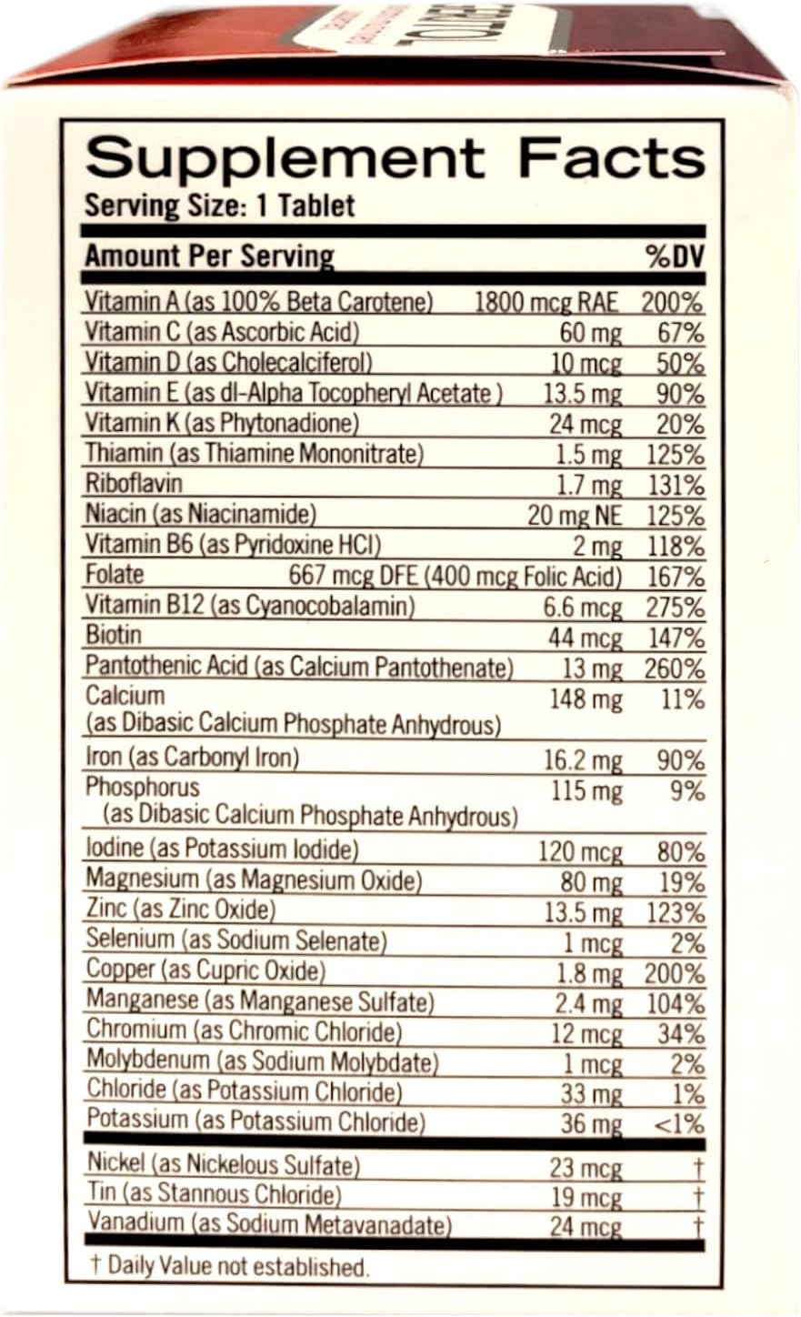 Geritol Complete Tablets - 100 Tablets for Daily Nutritional Support