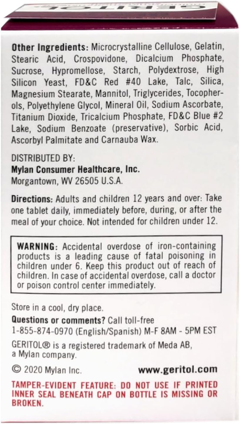 Geritol Complete Tablets - 100 Tablets for Daily Nutritional Support