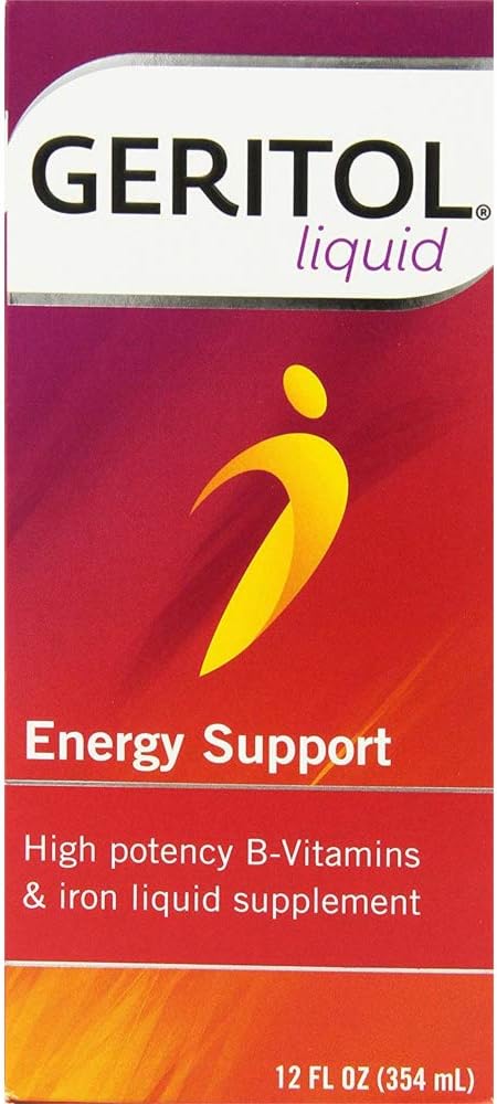Geritol Liquid Energy Support with B-Vitamins - 12 Fl Oz x 2 Pack