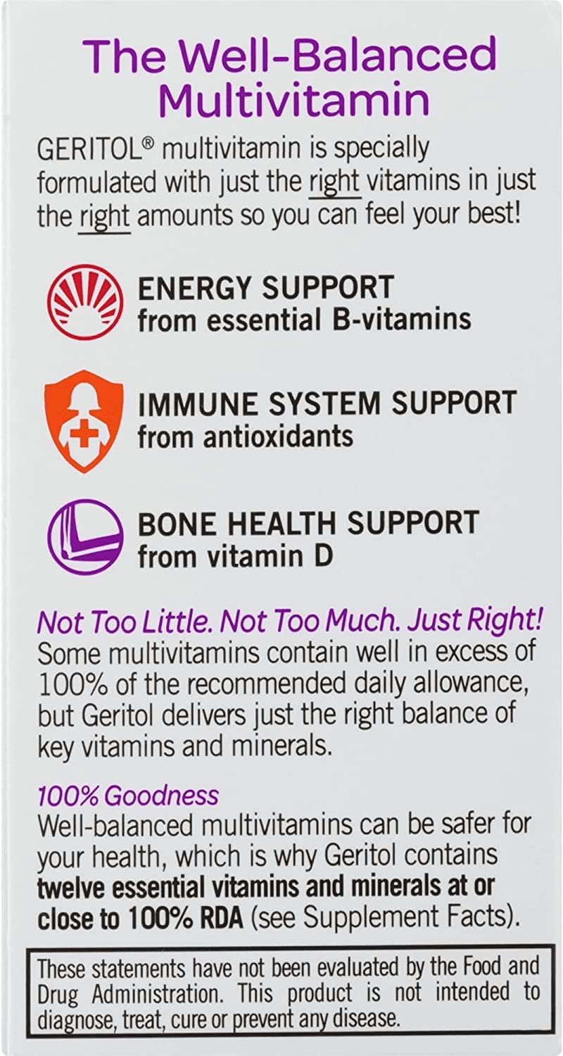 Geritol Multivitamin 100 Tablets - Formerly Known as Geritol Complete Formula - Same Trusted Product!