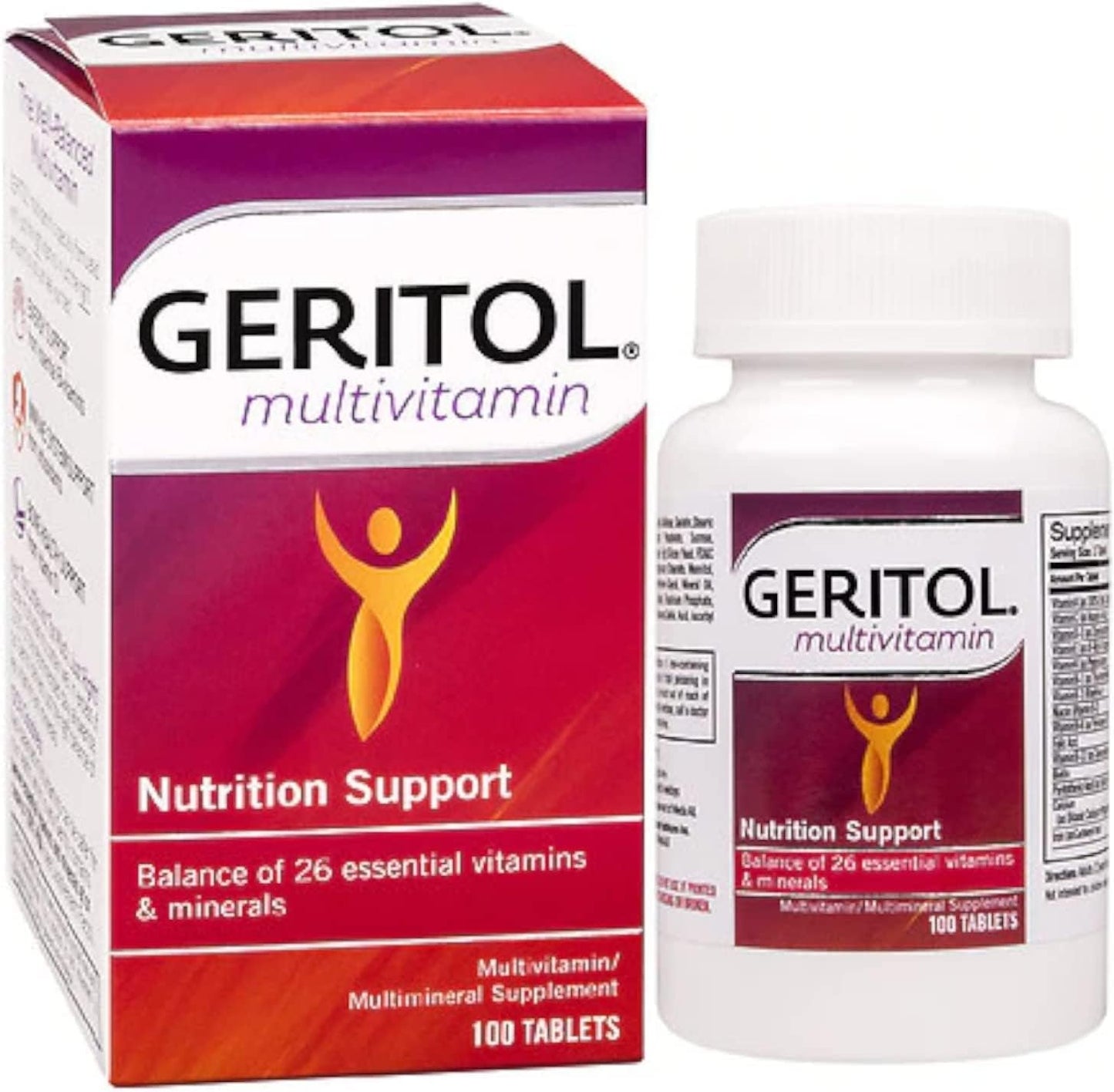 Geritol Multivitamin 100 Tablets - Formerly Known as Geritol Complete Formula - Same Trusted Product!