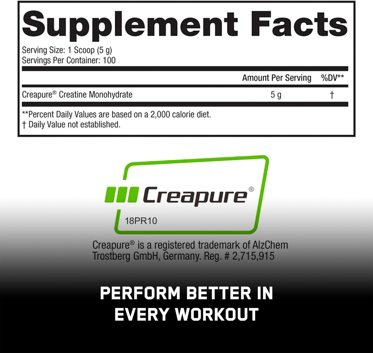 German Micronized Creapure Creatine Monohydrate Powder for Muscle Gain & Strength Building - Unflavored Gym Workout Supplement for Men & Women