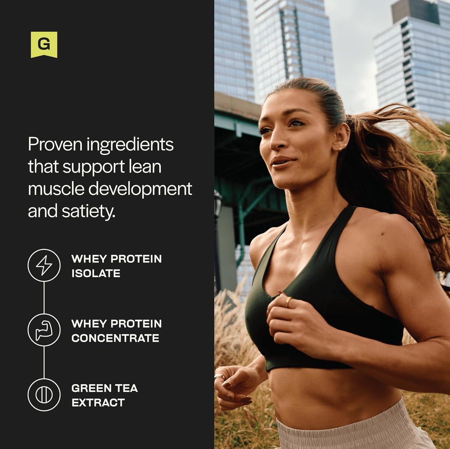 Get Lean Bundle: Gainful Whey Protein Powder with Meal Replacement, Post Workout Support, Unflavored Base + Flavor Boosts (Chocolate, Vanilla, Strawberry) - 28 Servings