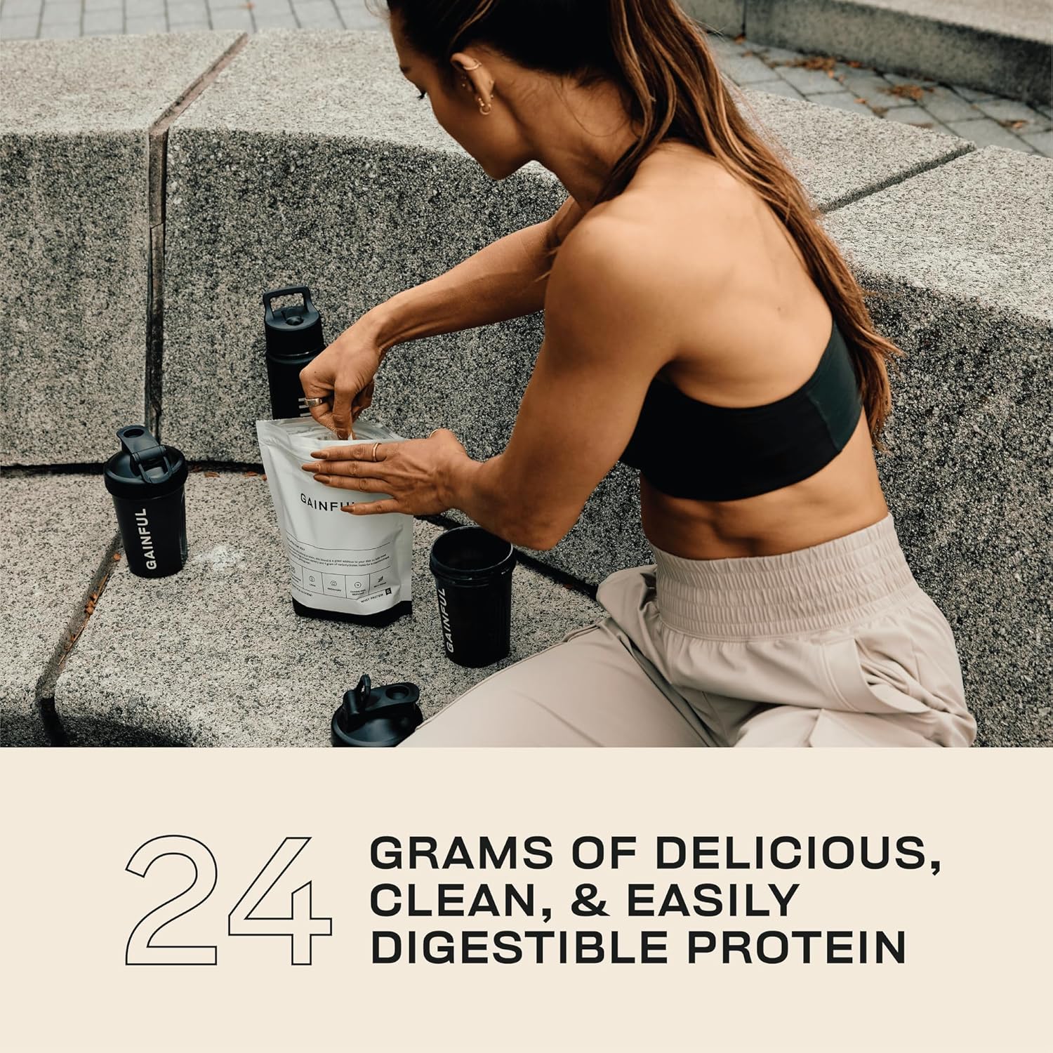 Get Lean Bundle: Gainful Whey Protein Powder with Meal Replacement, Post Workout Support, Unflavored Base + Flavor Boosts (Chocolate, Vanilla, Strawberry) - 28 Servings