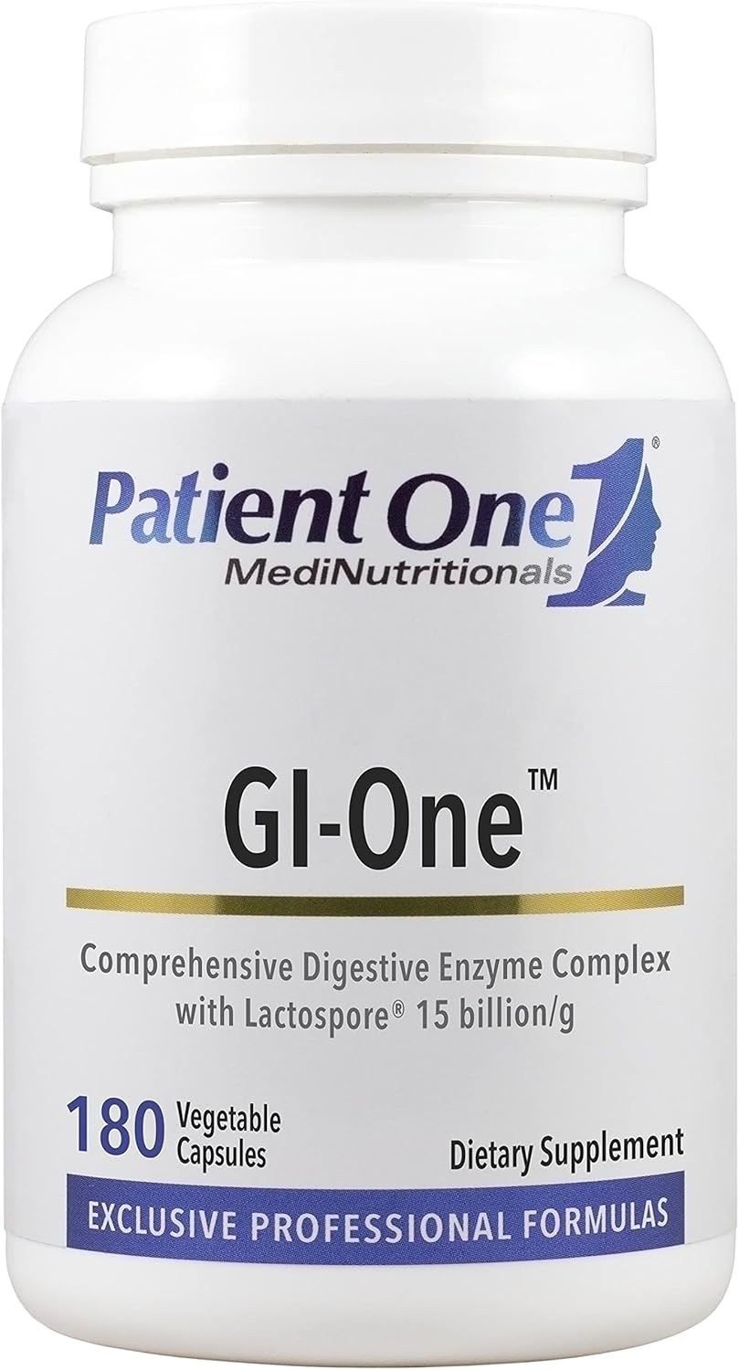 GI-One Digestive Enzyme Complex Supplement | 180 Capsules for Food Metabolism and Nutrient Absorption Support