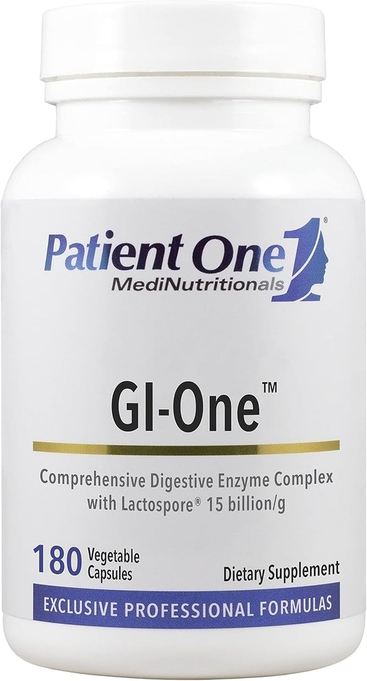 GI-One Digestive Enzyme Complex Supplement | 180 Capsules for Food Metabolism and Nutrient Absorption Support