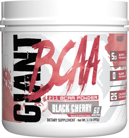 Giant Performance Edge BCAA - 60 Servings in Black Cherry Flavor