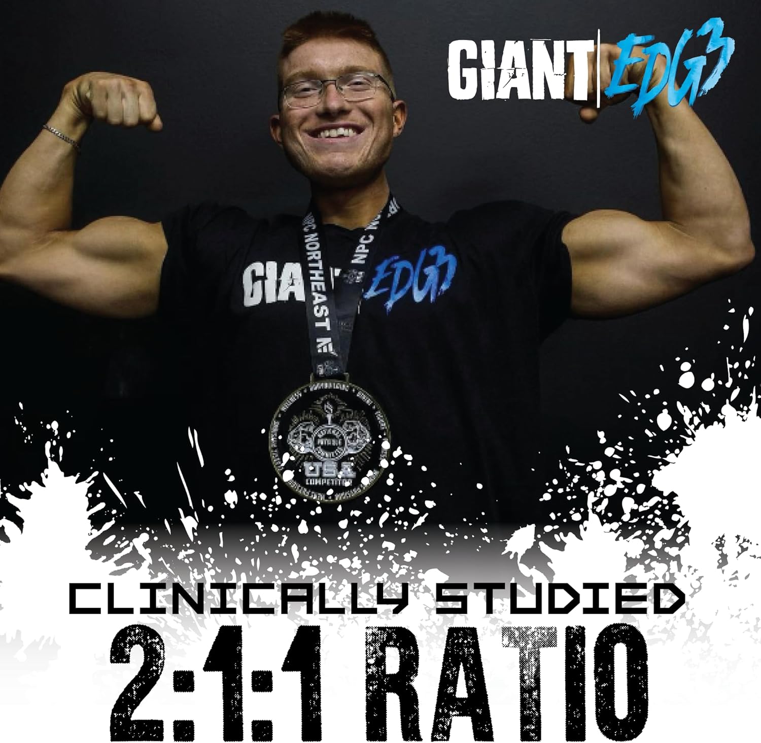 Giant Performance Edge BCAA - 60 Servings in Black Cherry Flavor