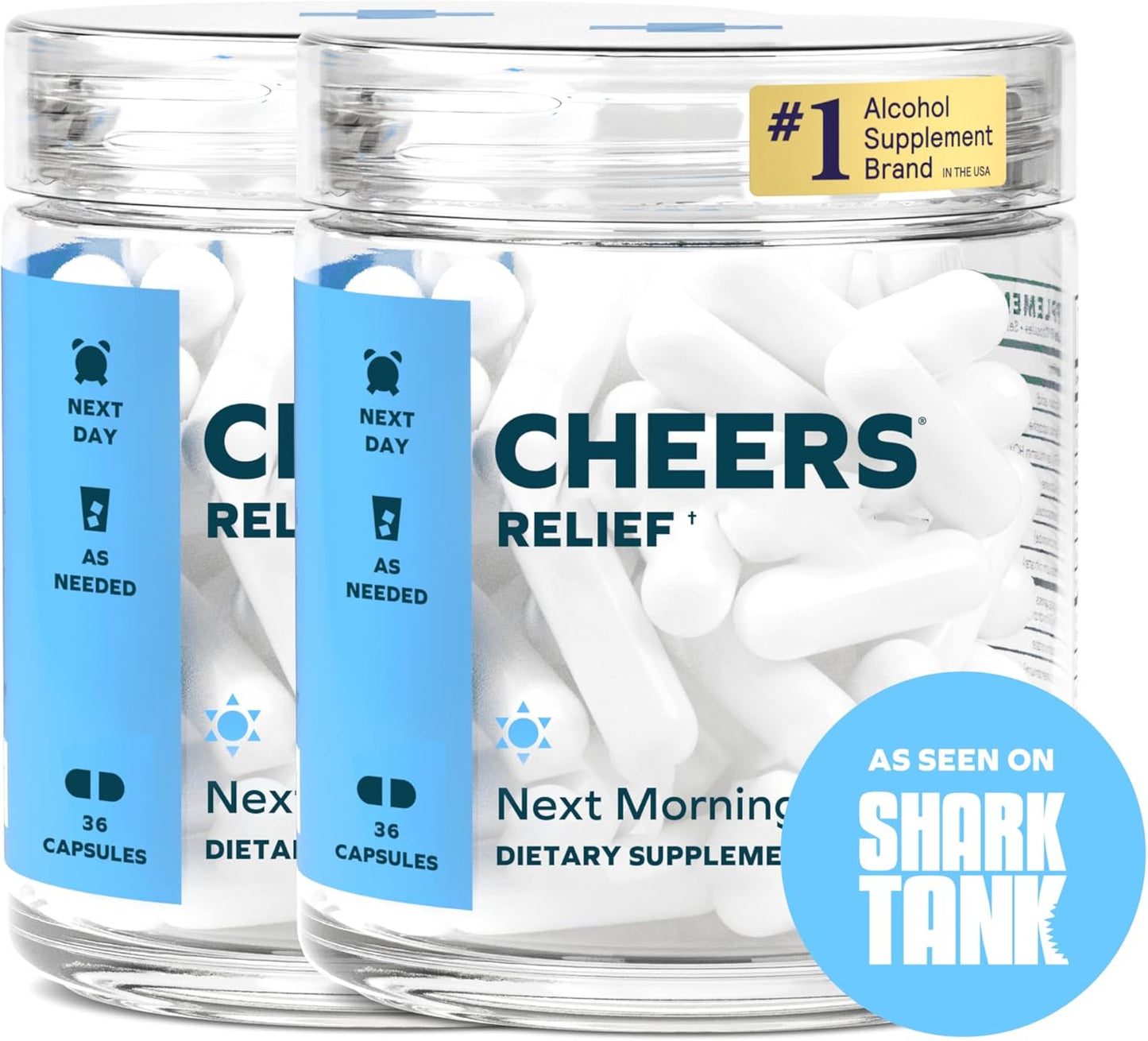 Ginger & White Willow Bark Hangover Relief Supplement | 24 Doses | Post-Drinking Aid with L-Theanine & Caffeine | Feel Better Fast