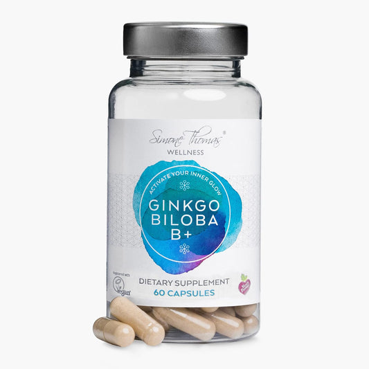 Ginkgo Biloba B+ Hair Growth Supplements for Women - 2000mg Hair Loss Vitamins with Hair Regrowth Formula (60 Capsules) by Simone Thomas Wellness