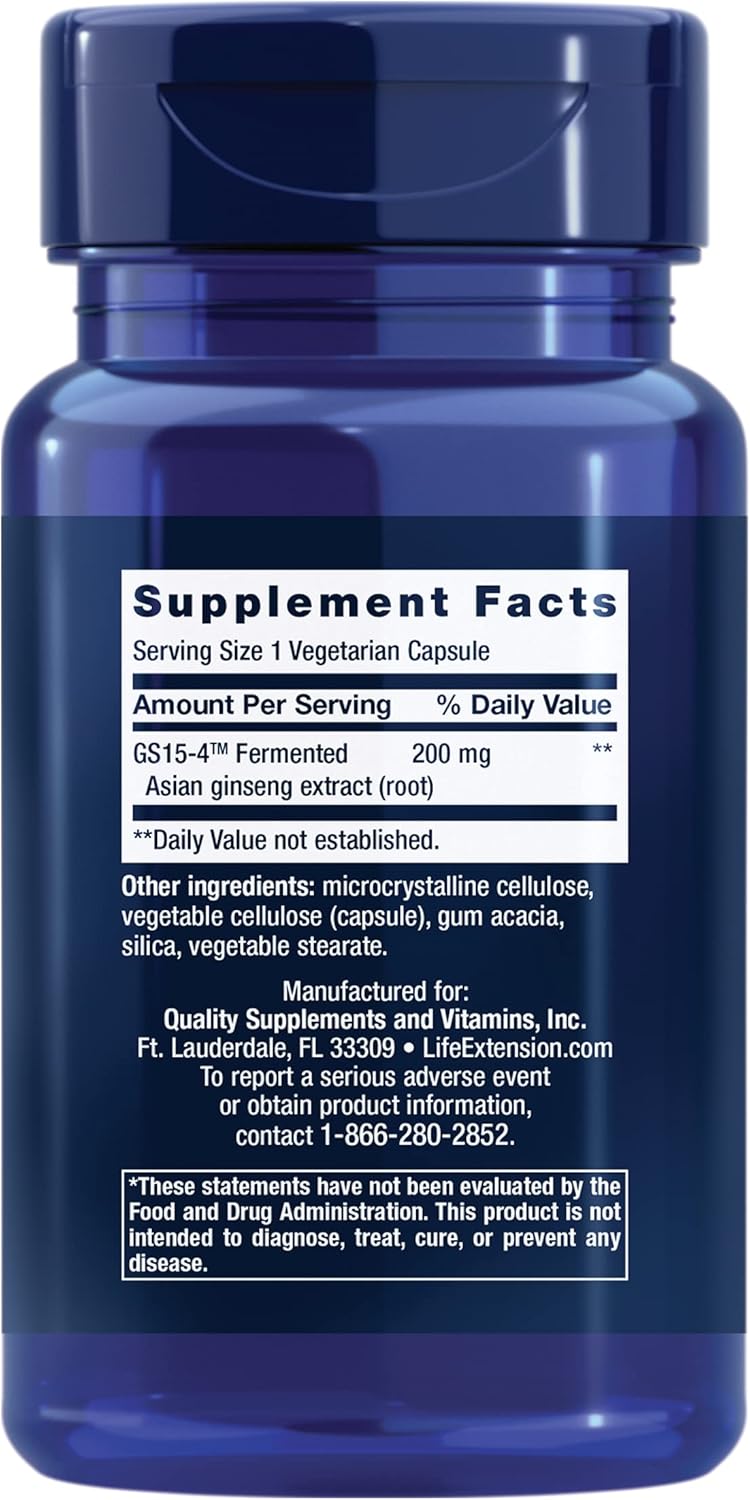 Ginseng Energy Boost Capsules for Stress Management, Energy Support - 30 ct - Gluten-Free, Non-GMO, Vegetarian