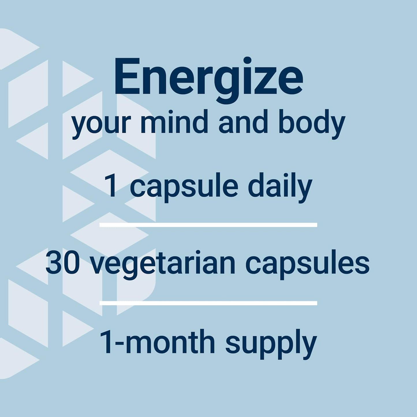 Ginseng Energy Boost Capsules for Stress Management, Energy Support - 30 ct - Gluten-Free, Non-GMO, Vegetarian