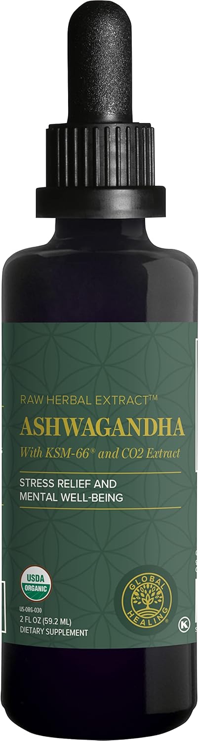 Global Healing Center Ashwagandha & Omega Kit - Supports Nervousness, Brain, Heart, and Eye Health