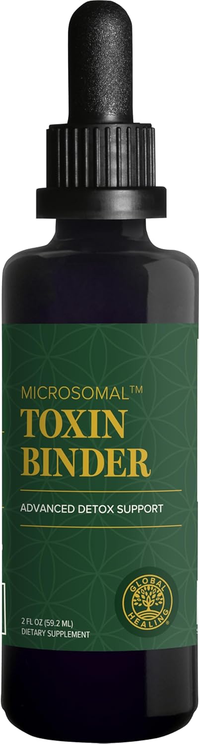 Global Healing Center MicroSomal Toxin Binder - 2 Fl Oz - Detox Support Formula