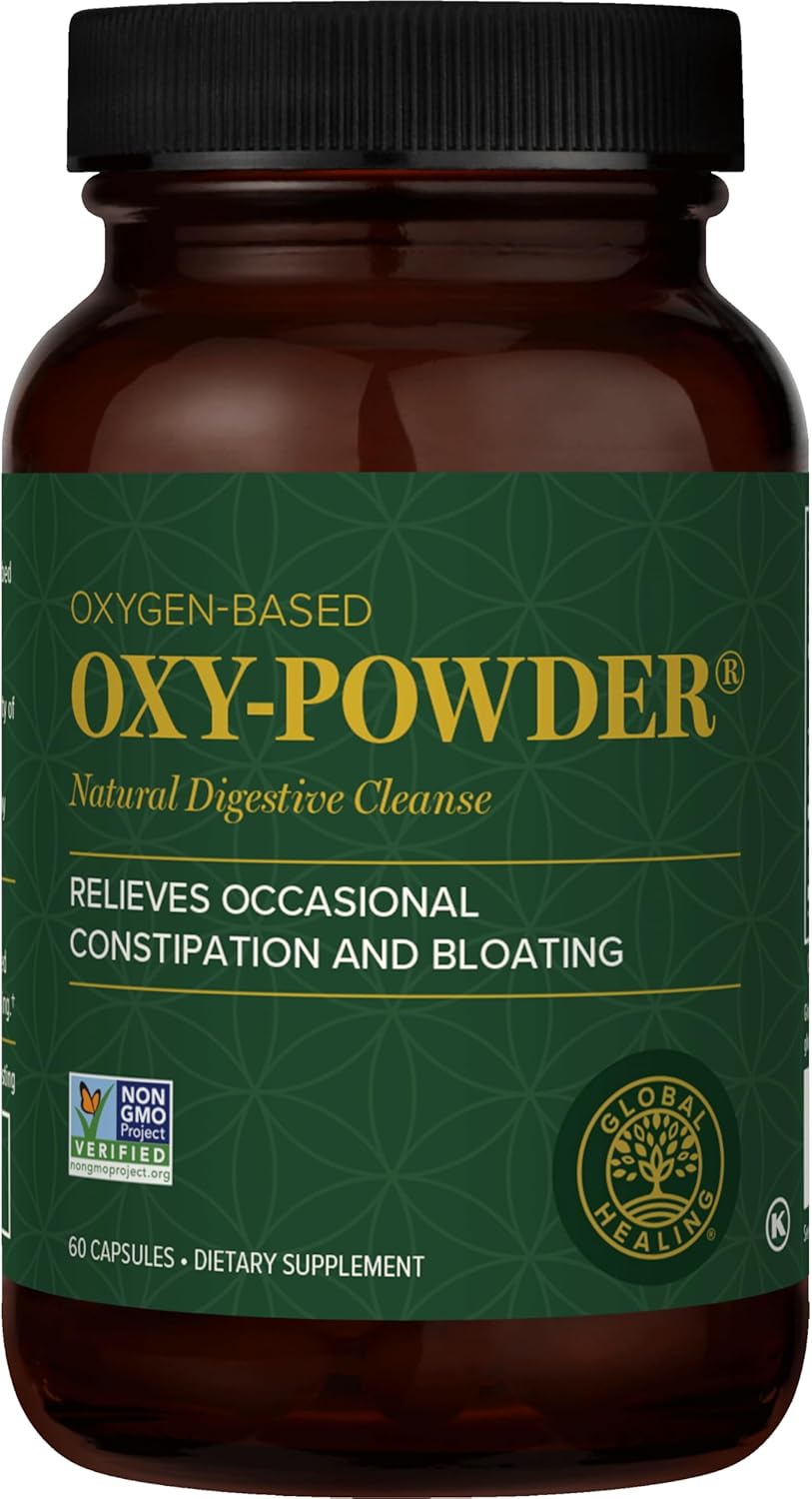 Global Healing Oxy-Powder Colon Cleanse - Constipation Relief, Magnesium Oxide Detox for Weight Loss & Gut Cleanse