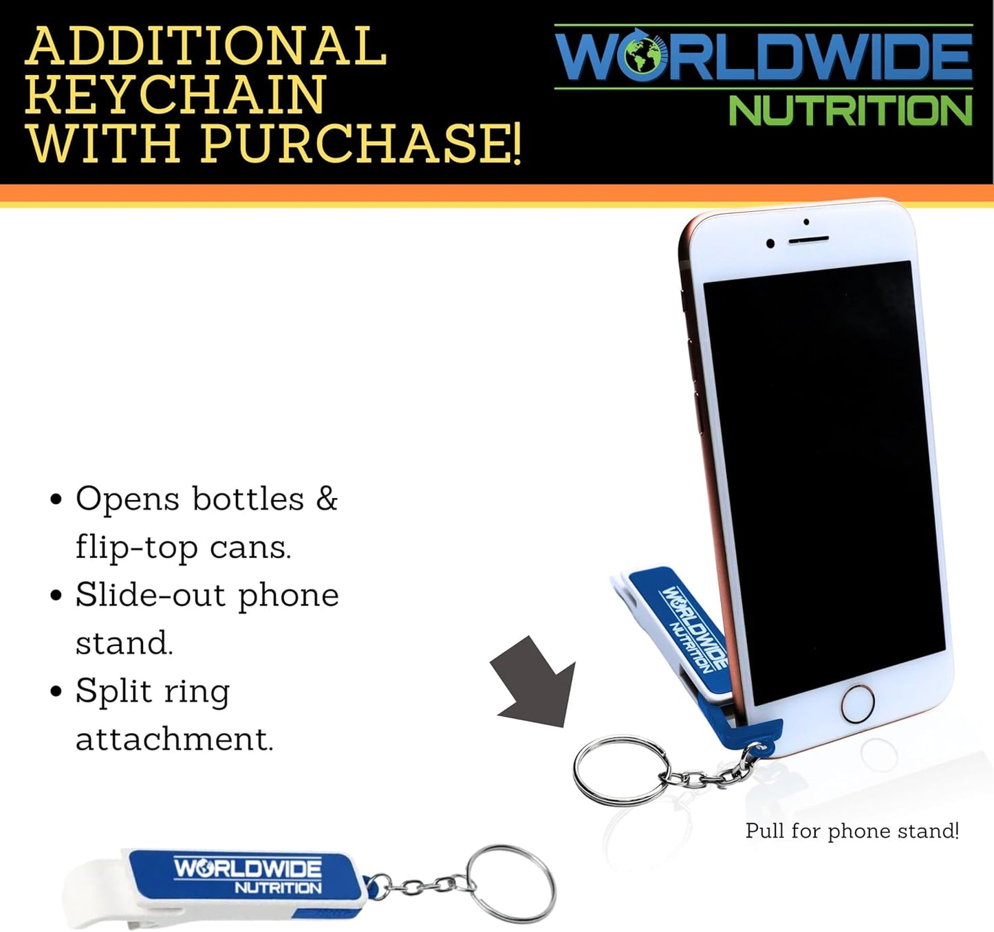 Global Nutrition Bundle: Black Magic Multi-Source Protein Powder with Enzymes for Muscle Mass Gain - Chocolate PB Puffs 2LB & Keychain