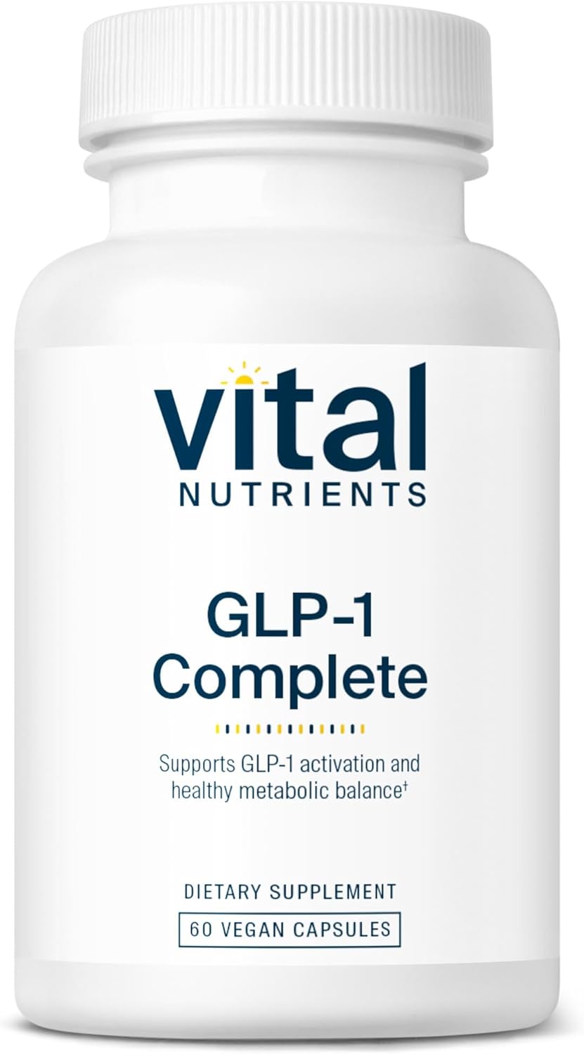GLP-1 Complete Capsules with Probiotic, Prebiotic, and Postbiotic + Hops Extract for Craving Control - 60 Vegan Caps