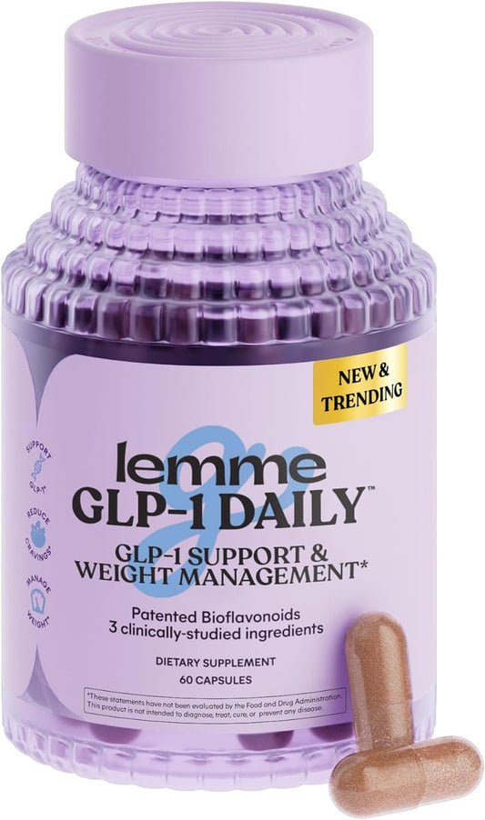 GLP-1 Daily Supplement for Hunger & Cravings, Fat Loss Support, 1 Month Supply
