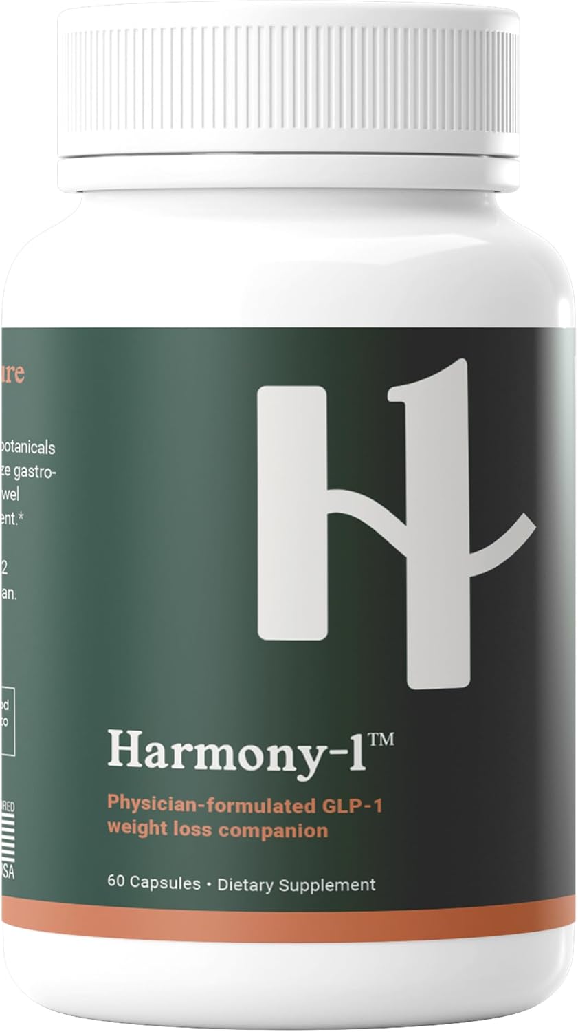 GLP-1 Medication Patients Gut Health Supplement - Digestive Aid, Bloating Relief - Weight Management Support, Well-Being - 60 Capsules