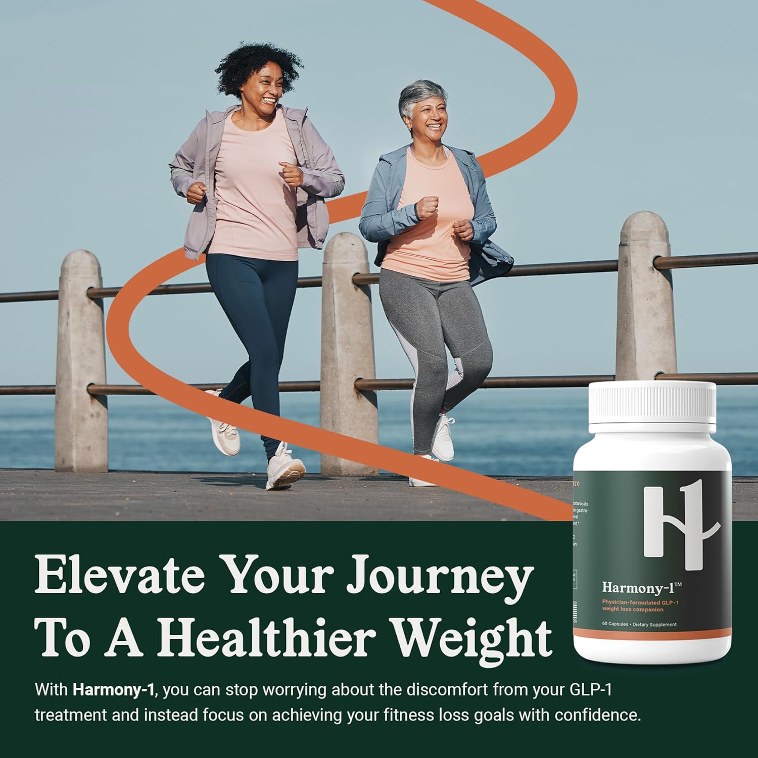 GLP-1 Medication Patients Gut Health Supplement - Digestive Aid, Bloating Relief - Weight Management Support, Well-Being - 60 Capsules
