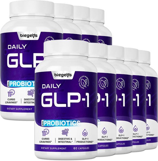 GLP-1 Supplement Capsules with Synbiotics, Green Tea Extract & Eriocitrin - Boost GLP-1 Production for Men & Women, 540 Count