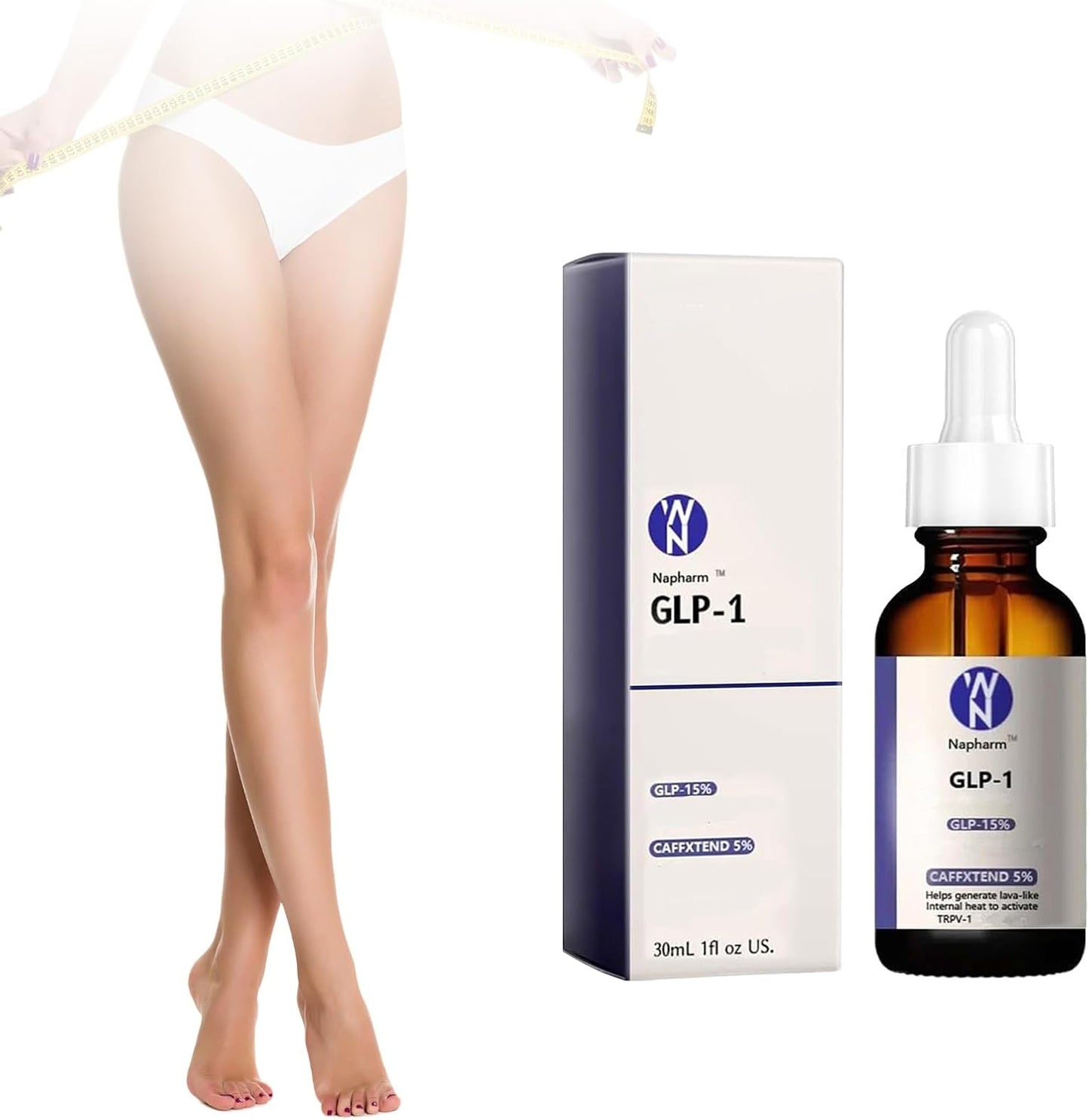 GLP-1 Supplement Drops - Fast & Easy to Use for Men and Women - 1 fl oz