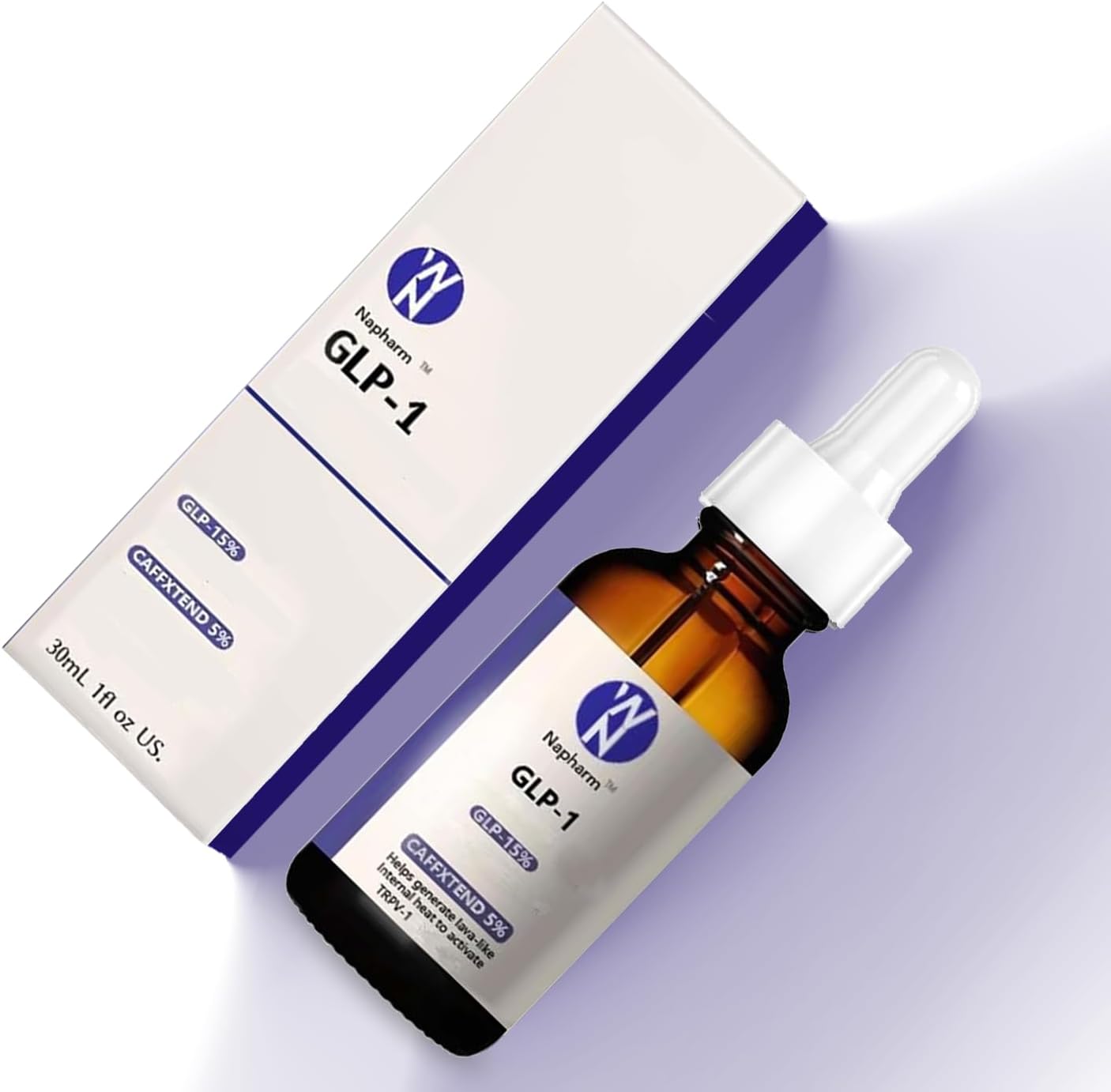 GLP-1 Supplement Drops - Fast & Easy to Use for Men and Women - 1 fl oz