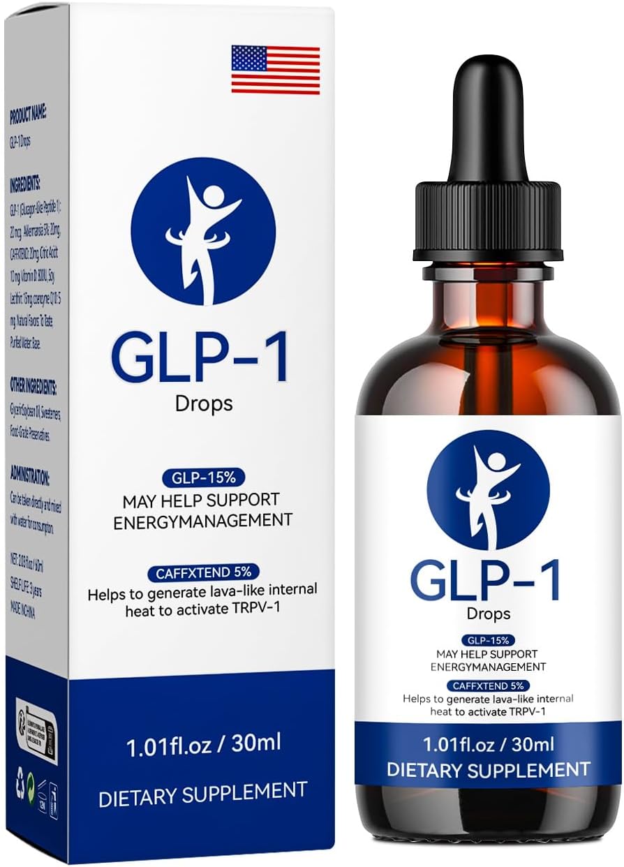 GLP-1 Supplement Drops for Men and Women - 1 Pack, 1.01 Fl Oz - Generic Formula