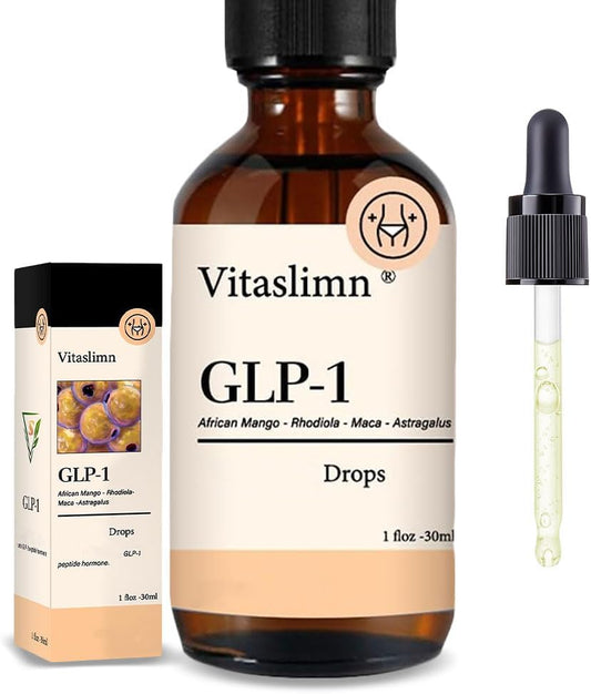 GLP-1 Supplement Drops for Weight Management and Appetite Control for Men and Women (1 Bottle)