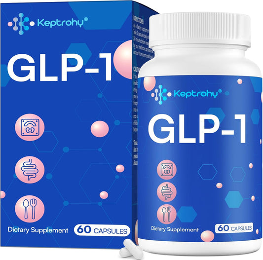 GLP-1 Support Supplement with Hops Extract, Synbiotics, and Eriocitrin - Natural GLP-1 Level Support for Men and Women - 1 Pack