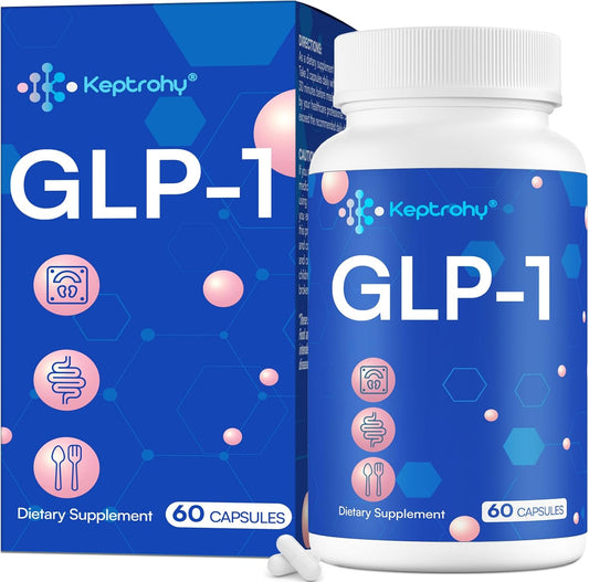 GLP-1 Support Supplement with Synbiotics & Hops Extract - Natural GLP-1 Level Boost - 60 Capsules