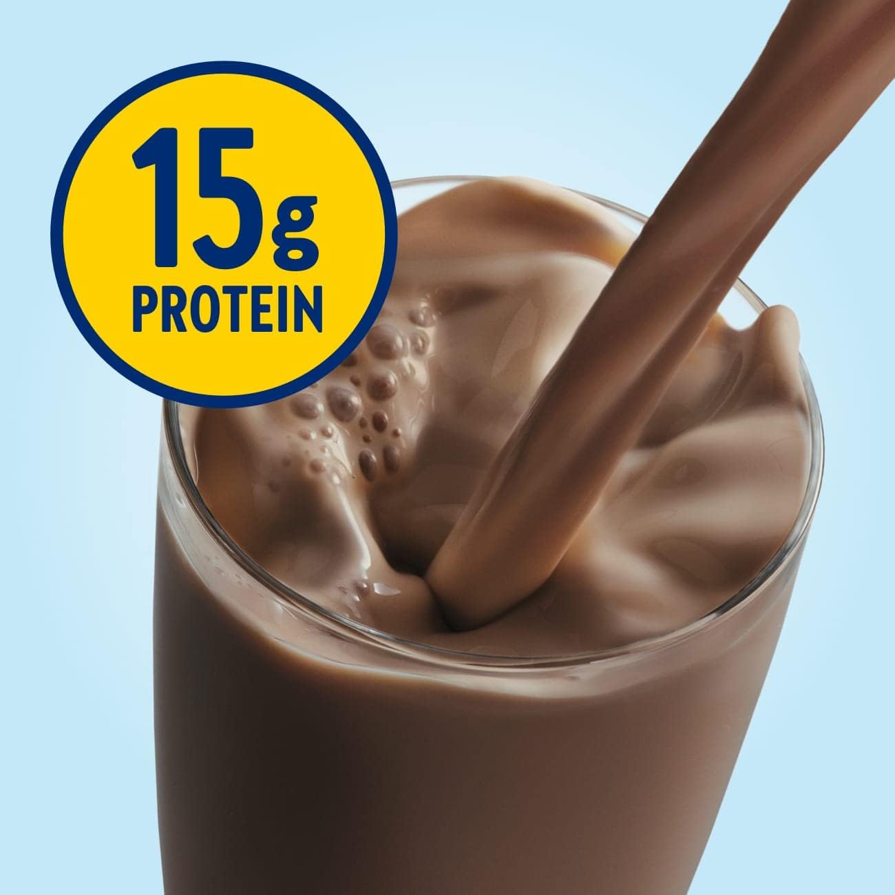 Glucerna Hunger Smart Shake, Diabetic-friendly Support Drink with 15g Protein, 180 Calories, Classic Chocolate Flavor, 10-fl-oz Bottles, 24 Pack