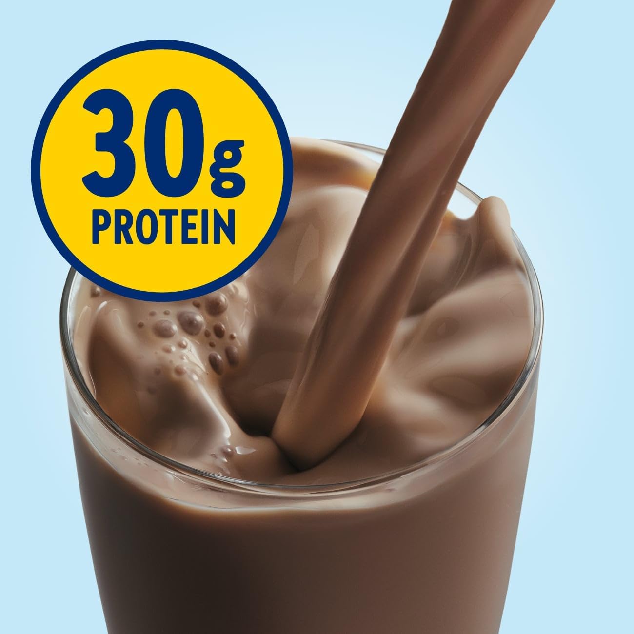 Glucerna Protein Smart Shake, Chocolate Flavor, 30g Protein, 150 Calories, Diabetic Drink for Blood Sugar Management, 11-fl-oz Bottle, 12 Pack