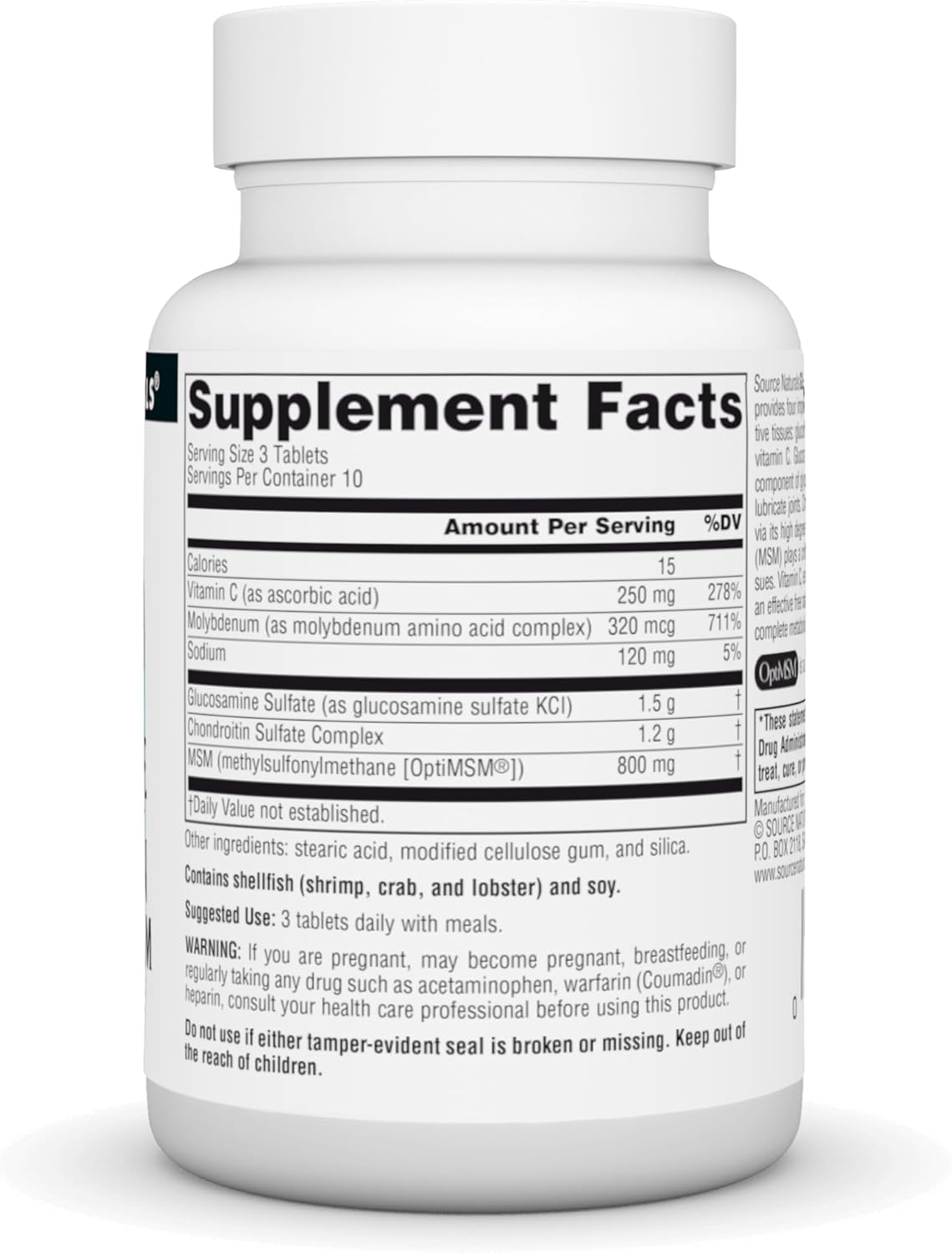 Glucosamine Chondroitin Complex with MSM for Healthy Joints - 30 Tablets