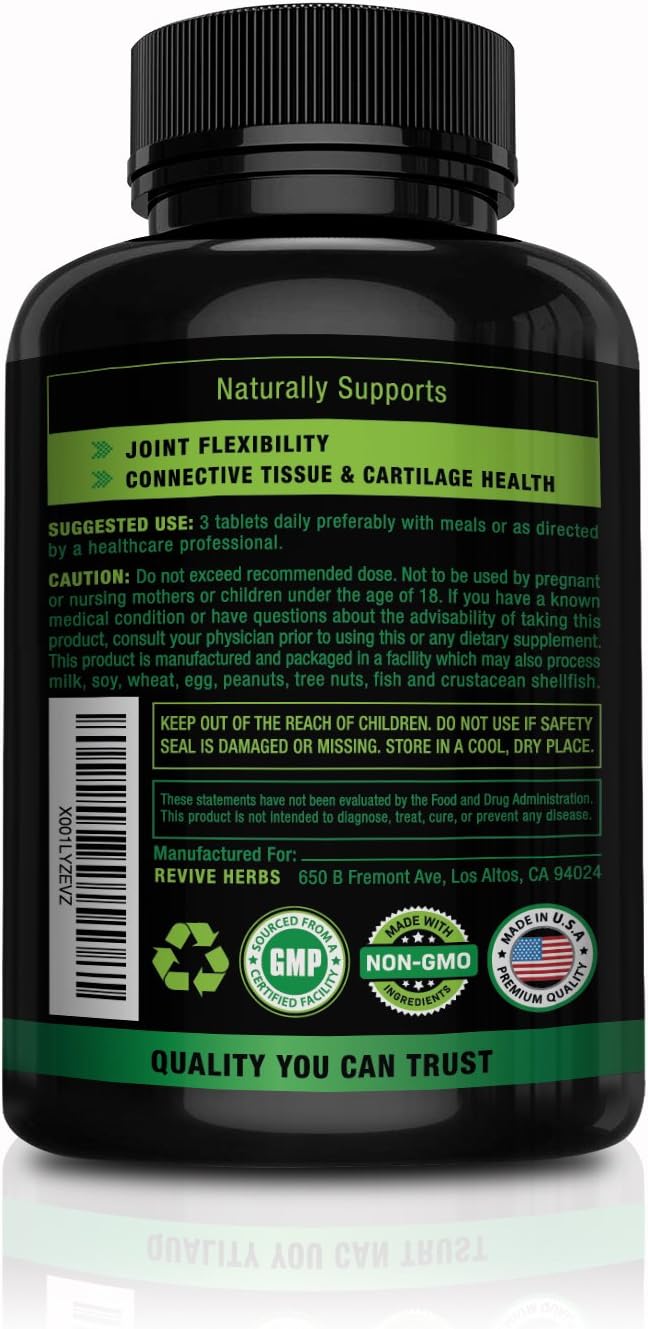 Glucosamine Chondroitin MSM with New Zealand Green-Lipped Mussel for Joint Flexibility & Cartilage Health