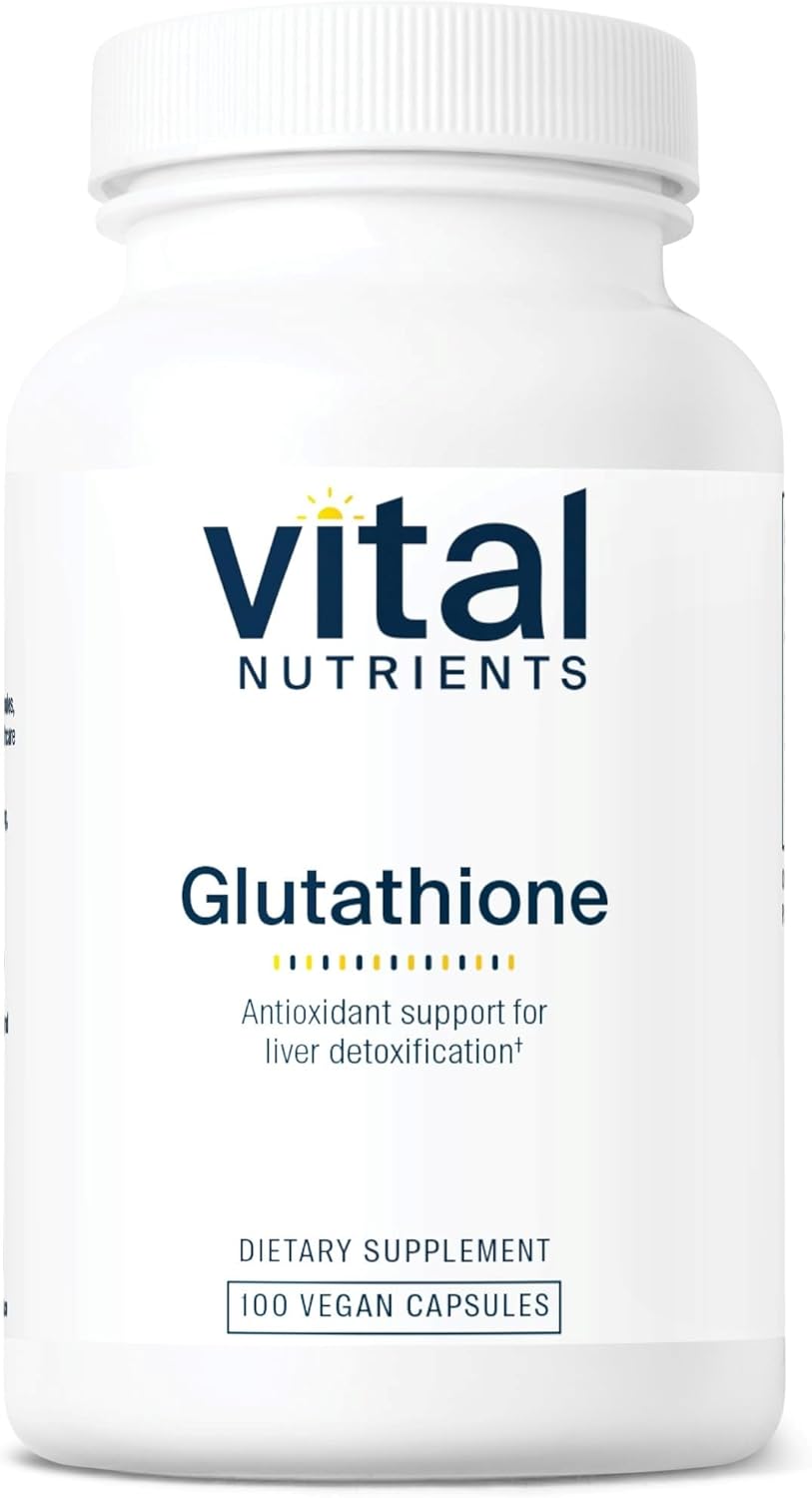 Glutathione 400mg Capsules for Liver Detox Support | Vegan Antioxidant Supplement | Gluten, Dairy, Soy Free | Non-GMO | 100ct