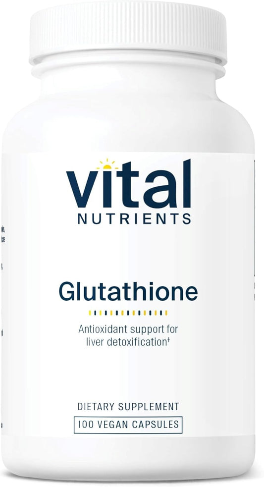 Glutathione 400mg Capsules for Liver Detox Support | Vegan Antioxidant Supplement | Gluten, Dairy, Soy Free | Non-GMO | 100ct
