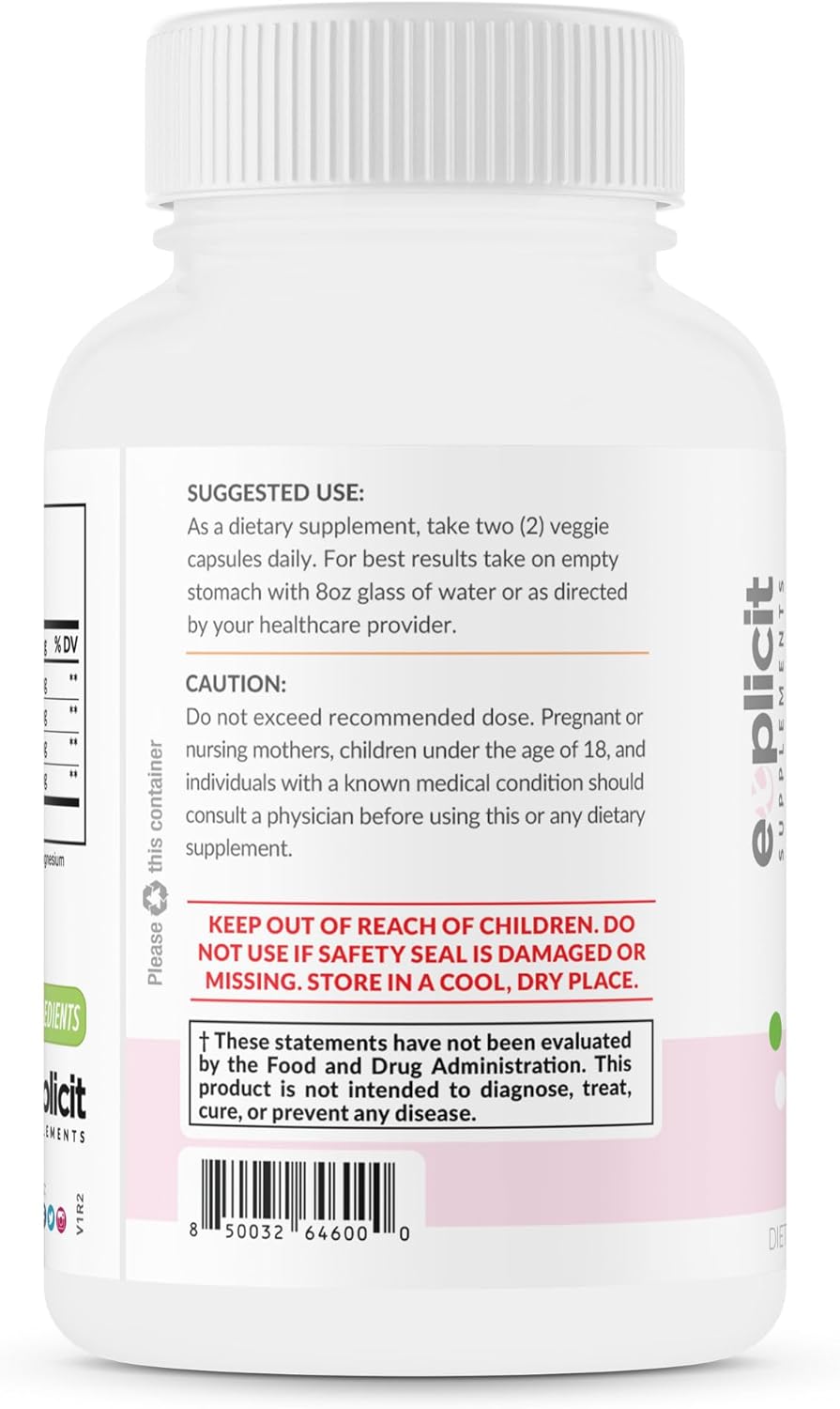 Glutathione Skin Whitening Supplement 1000mg - Clear Dark Spots, Acne Scars - 60 Capsules