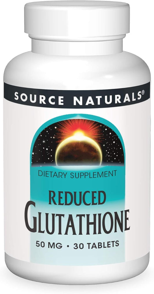 Glutathione Supplement for Liver Support by Source Naturals - 30 Tablets, 50mg